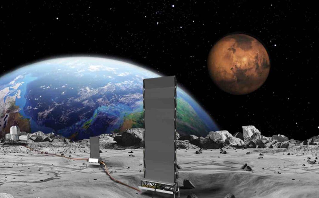 A concept image of NASA’s Fission Surface Power